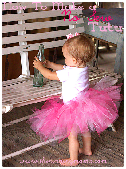DIY No Sew Tutu pour les petites filles - Mama épinglage (peu) DIY No Sew Tutu pour les petites filles - Mama épinglage