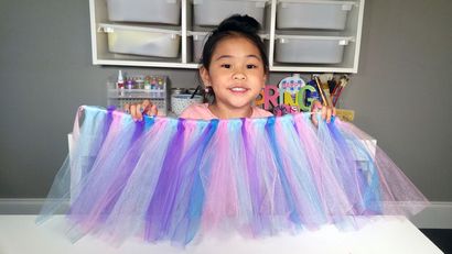 DIY No-Sew Unicorn Tutu Tulle Jupe 5 étapes (avec photos)