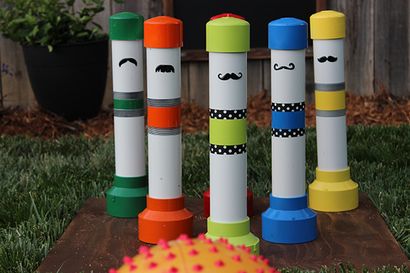 Bricolage Jeux en plein air PVC Bowling Pins, Chalkboard Tableau de bord