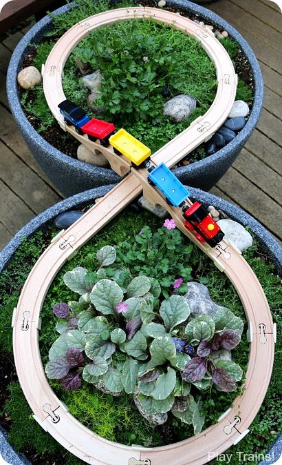 DIY Außen Zug Tabelle eine Holzeisenbahn Gartenbahn - Spiele Züge!