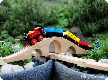 DIY Außen Zug Tabelle eine Holzeisenbahn Gartenbahn - Spiele Züge!