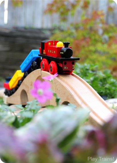 DIY Außen Zug Tabelle eine Holzeisenbahn Gartenbahn - Spiele Züge!