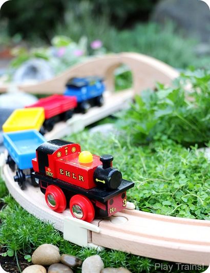 DIY Außen Zug Tabelle eine Holzeisenbahn Gartenbahn - Spiele Züge!