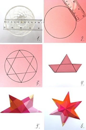 DIY Paper Art Projects - Erfahren Sie, wie 3D Paper Sterne Video Tutorial inklusive Make