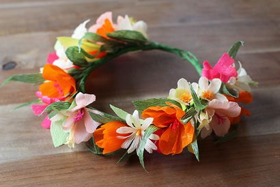 Papier bricolage Fleur Couronne