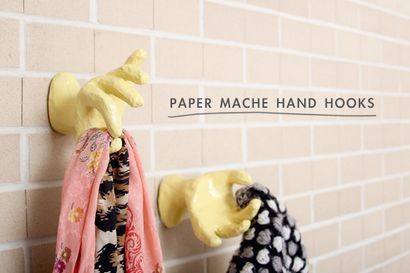 DIY, Pappmaché Hand Hooks - Making Nizza im Mittleren Westen
