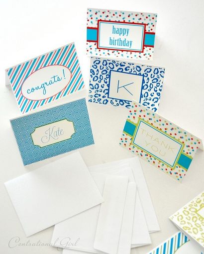 DIY personifizierte Notecards, Centsational Mädchen