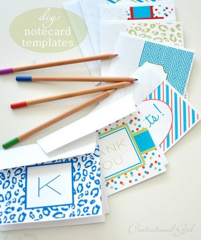 DIY personifizierte Notecards, Centsational Mädchen