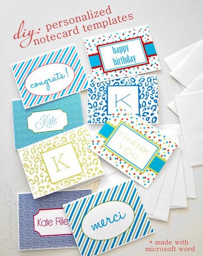 Bricolage personnalisé Notecards, Centsational fille