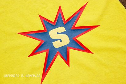 DIY personifizierte Superhero Cape aus einem T-Shirt - Glück ist hausgemachte