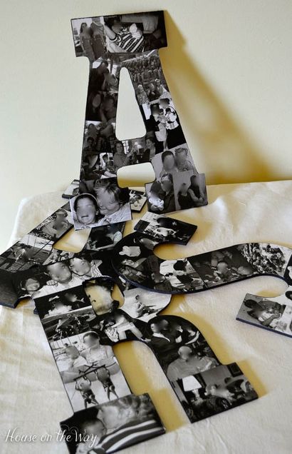 DIY photo Lettres Collage - Maison sur la voie