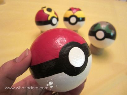 DIY Pokeballs aus Styroporkugeln #pokemon #crafty #cosplay