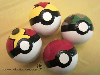 DIY Pokeballs aus Styroporkugeln #pokemon #crafty #cosplay