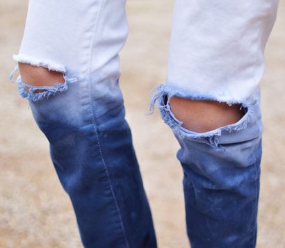 Bricolage Ripped Jeans - dip-dye Tutorial