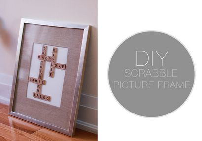 Scrabble DIY Board Picture Frame, Les blondielocks, Style de vie