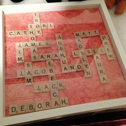 Scrabble DIY Tile Family Tree, C'est Sésame