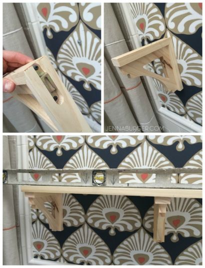 Bricolage simple Tablette en bois avec supports décoratifs - Jenna Burger