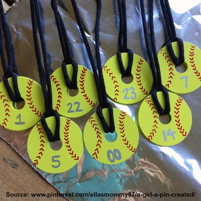 Bricolage baseball et de softball Pendent colliers De Laveur Roses sport