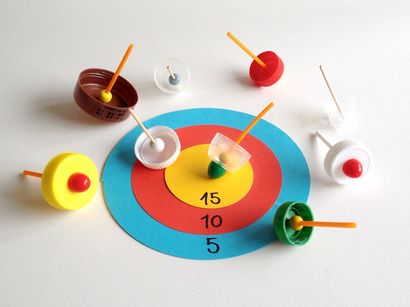 DIY Toupie plateaux de jeu, la main-Charlotte