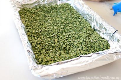 DIY Split Pea Kranz - Liebe Familie - Haus