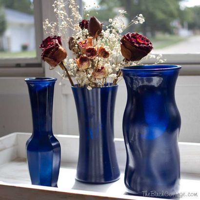 Pulvérisation bricolage peint Vases en verre Tutorial