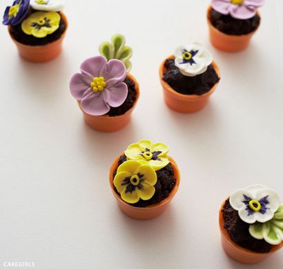 Gâteaux __gVirt_NP_NN_NNPS<__ Teeny bricolage minuscules fleurs Pot