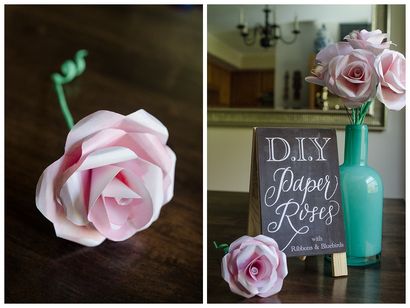DIY Tutorial Wie man ein Aquarellpapier Rose, Capitol Verhältnis ~ Praktische - Lokale DC Area