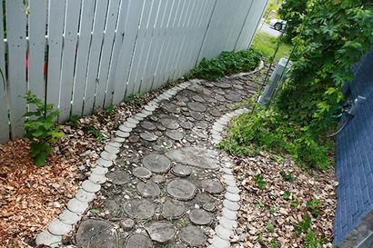 DIY Tutorial aufbereitetes Holz Scheibe Garten-Bahn, Feiern Erzeugung Essen, Leben, Kitties!