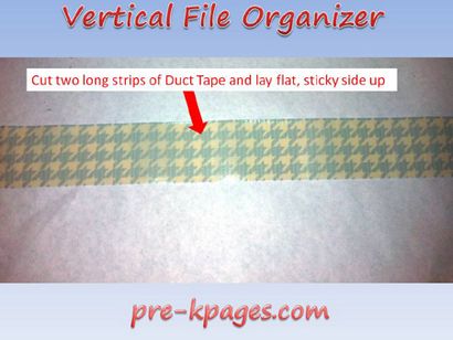 DIY Vertical File Organizer Tutorial