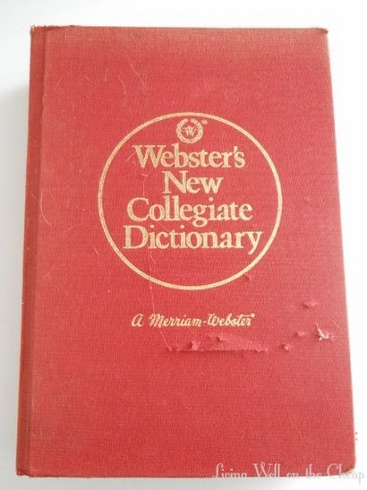 Vintage Dictionnaire bricolage Imprimer, bien vivre sur le bon marché