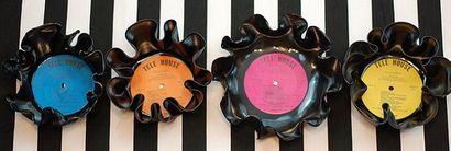 DIY Vinyl Record Bowls, Sterne für Straßenbeleuchtung