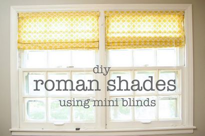 DIY Fensterbehandlungen Roman Shades - Hausgemachte Ginger