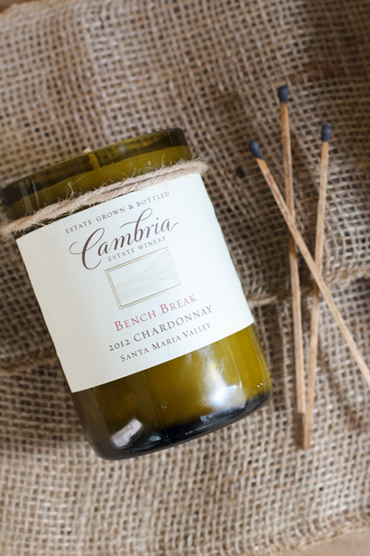 DIY bouteille de vin Bougies, Cambria Winery