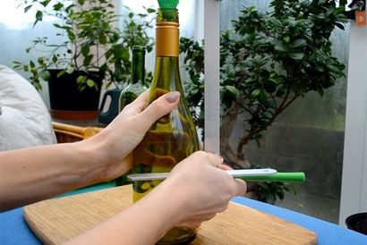 DIY Weinflasche Kerzen - Schön Grünen