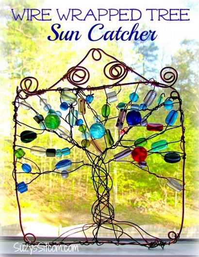 DIY Draht eingewickelt Baum Suncatcher!