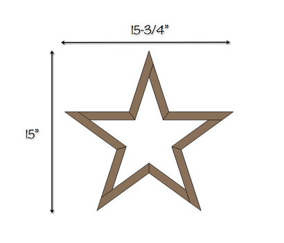 DIY Holz Star, Freie Pläne, Rogue-Ingenieur