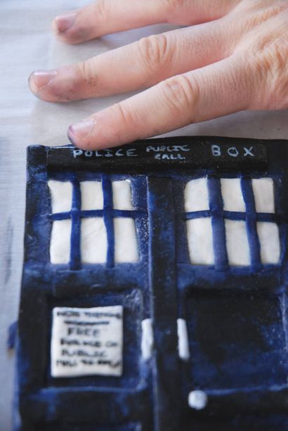 Doctor Who TARDIS gâteau, IronWhisk