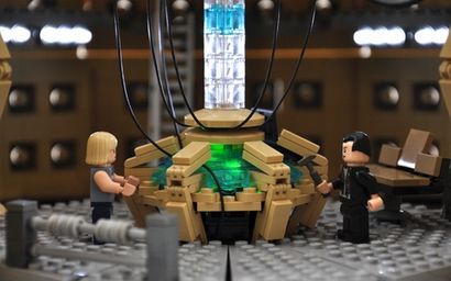 Doctor Who - TARDIS console salle A LEGO - Création par M.