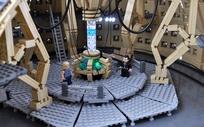 Doctor Who - TARDIS console salle A LEGO - Création par M.