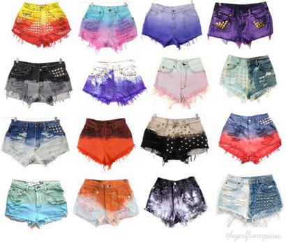 Do It Yourself Ombre Shorts - Unendlich Chic
