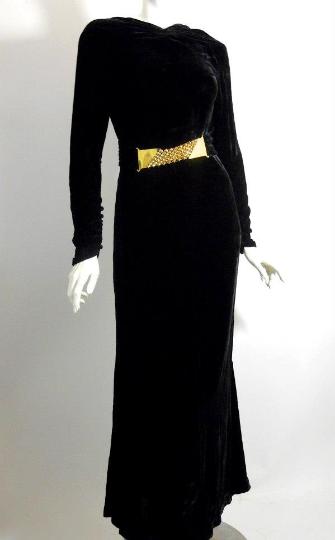 Dorothea Closet Vintage 30 de robes (noir) en taffetas Closet Vintage 30 s Robes de Dorothea