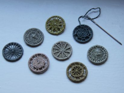 Dorset Buttons, Sea Green und Sapphire