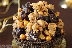 Doppel Caramel Popcorn Brownies, Amish Country Popcorn