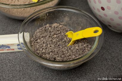 Petits gâteaux au chocolat double avec Caramel au beurre salé, la petite cuisine