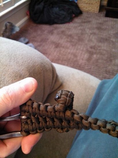 Double Cobra point Paracord ceinture 9 étapes (avec photos)