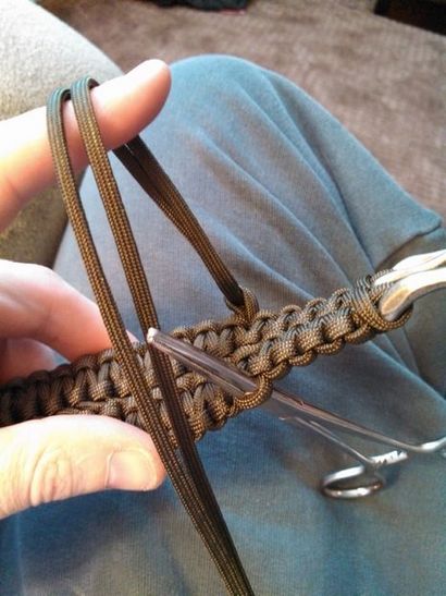 Double Cobra point Paracord ceinture 9 étapes (avec photos)