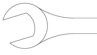 Zeichnen Sie einen Schraubenschlüssel in AutoCAD