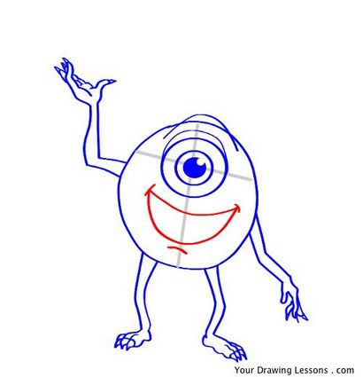 Dessine Mike Wazowski De Monsters Inc