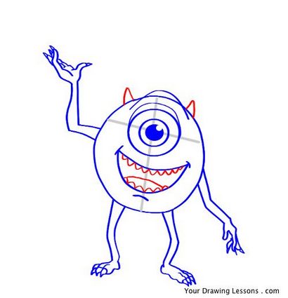 Zeichnen Mike Wazowski Von Monsters Inc