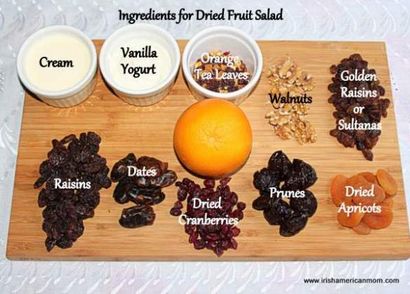 Salade de fruits secs, maman irlandaise américaine (un goût de l'Irlande) Salade de fruits secs, maman irlandaise américaine